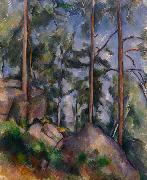 Paul Cezanne Pines and Rocks oil